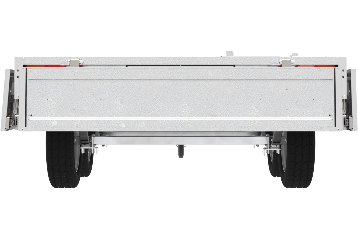 remorque deux essieux 254×151 avec roues unitrailer solid 250/2 dmc 750 kg – Image 6