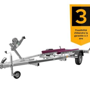 Remorque porte bateau UNITRAILER JET ALU PTAC 750 kg