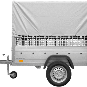 Remorque tôle Garden Trailer 200 KIPP 200×106 cm [avec rehausses grillagées, bâche haute et arceau