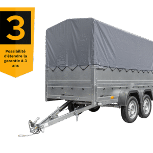 Remorque voiture 2 essieux UNITRAILER GARDEN TRAILER 264/2 KIPP